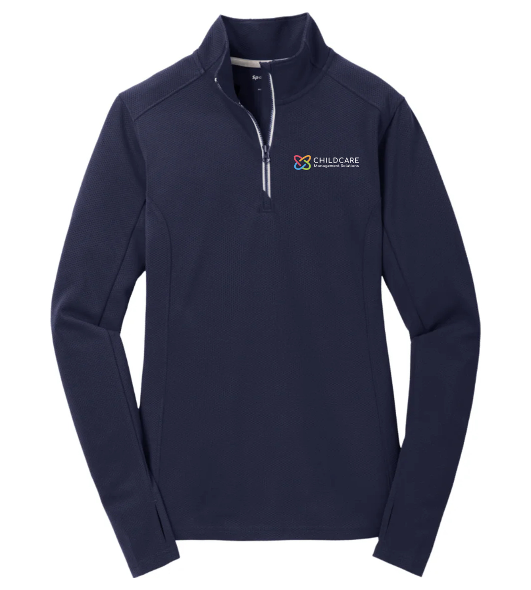 Sport-Tek Ladies Sport-Wick Textured 1/4-Zip Pullover